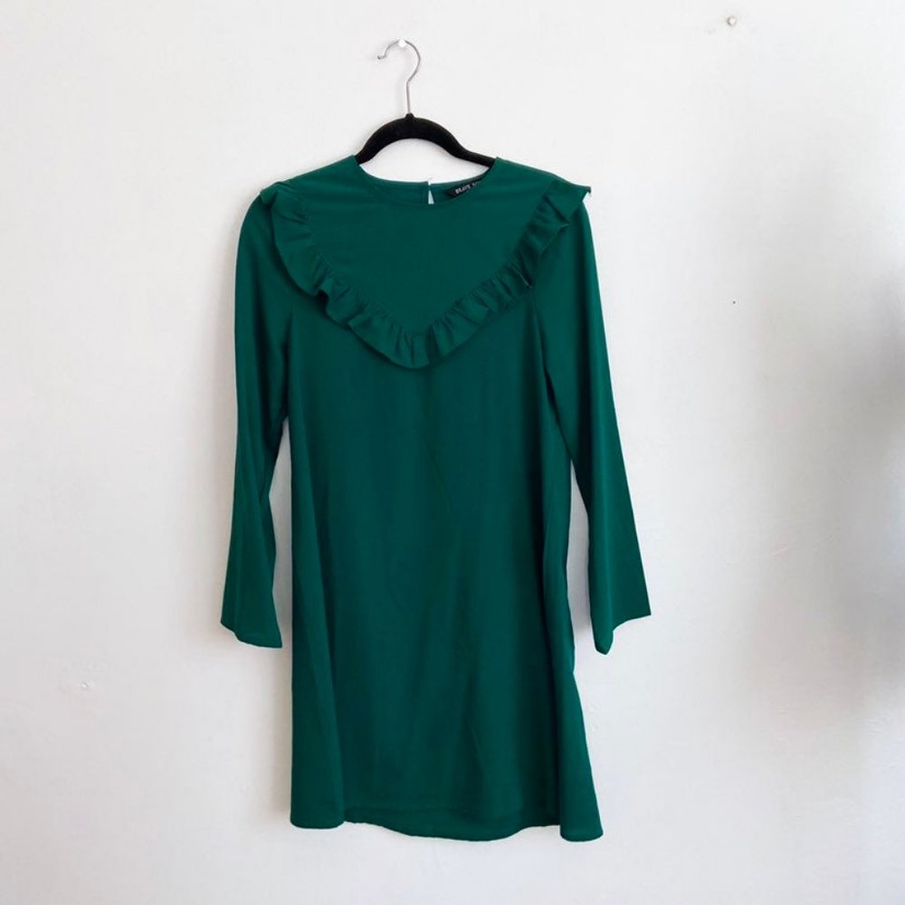 SOLD Brave Soul Asos EUC Frill Shift Long Sleeve Dress - Picture 3 of 10